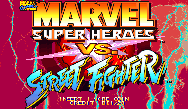 Marvel Super Heroes vs. Street Fighter screenshot 4 for Sega Saturn